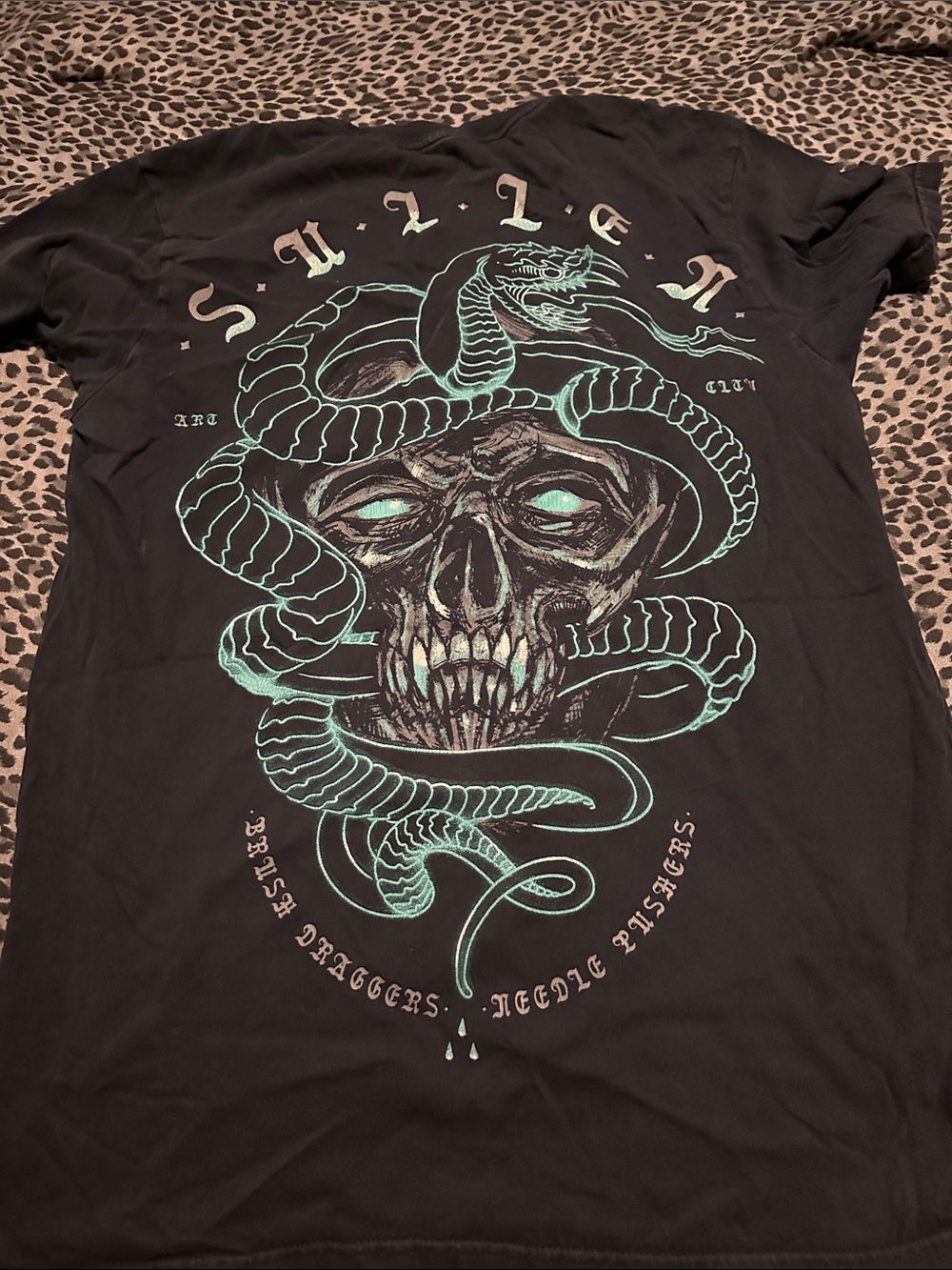 Men's Sullen Navy Blue Graphic Crewneck T-Shirt - Picture 4 of 5